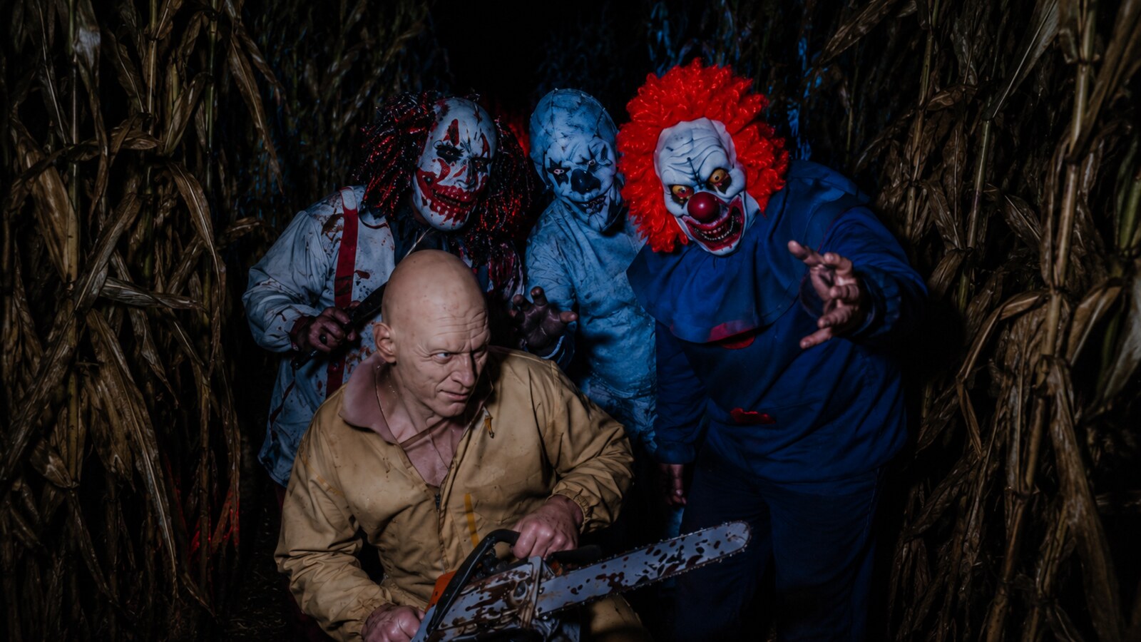 Noc Strachu i postacie horroru w labiryncie kukurydzy w Nieporęcie